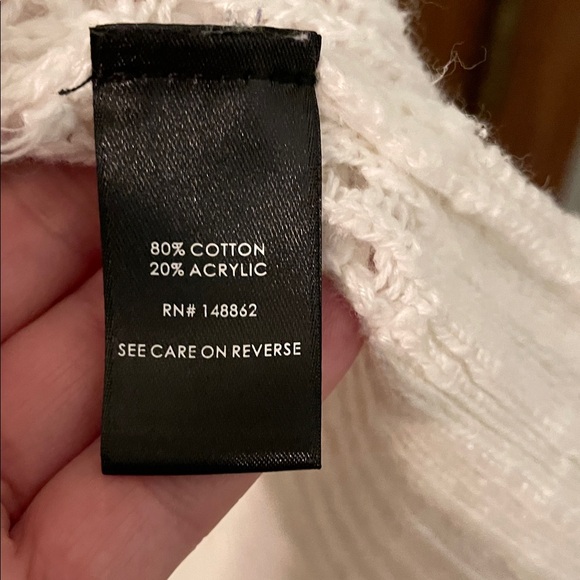 Torrid UEC size 1 (14/16) Cream Open-Knit Cardigan sweater - Picture 5 of 9